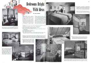 Better Homes & Gardens January 1943 Magazine Article: Bedrooms Bright With Ideas