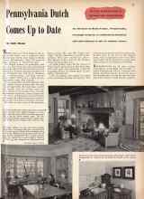 Better Homes & Gardens February 1943 Magazine Article: Pennsylvania Dutch Comes Up to Date