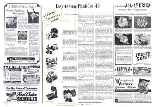 Better Homes & Gardens February 1943 Magazine Article: OUTDOOR GARDENING GUIDE