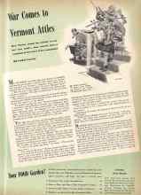 Better Homes & Gardens March 1943 Magazine Article: War Comes to Vermont Attics