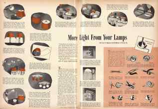 Better Homes & Gardens March 1943 Magazine Article: More Light From Your Lamps