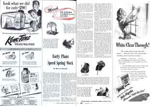 Better Homes & Gardens March 1943 Magazine Article: Early Plans Speed Spring Work