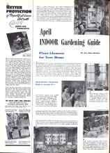 Better Homes & Gardens April 1943 Magazine Article: April INDOOR Gardening Guide