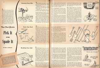 Better Homes & Gardens April 1943 Magazine Article: That Food Garden Pick It AND Spade It