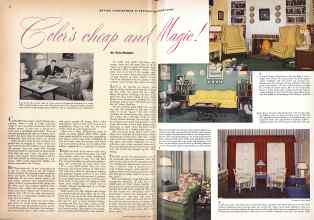 Better Homes & Gardens April 1943 Magazine Article: Color's cheap and Magic!