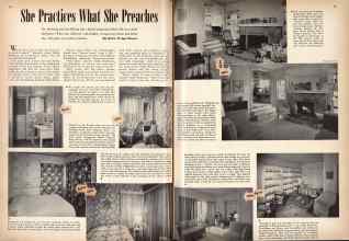 Better Homes & Gardens April 1943 Magazine Article: She Practices What She Preaches