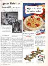 Better Homes & Gardens May 1943 Magazine Article: Asparagus, Rhubarb, and Horse-radish, planted once, will give you crops year after year