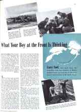 Better Homes & Gardens May 1943 Magazine Article: What Your Boy at the Front Is Thinking