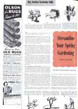 Better Homes & Gardens May 1943 Magazine Article: Streamline Your Spring Gardening