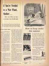 Better Homes & Gardens June 1943 Magazine Article: If You're Needed in a War Plant, Mother . . .