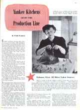 Better Homes & Gardens June 1943 Magazine Article: Yankee Kitchens GO ON THE Production Line