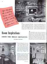 Better Homes & Gardens June 1943 Magazine Article: Room Inspirations