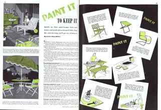 Better Homes & Gardens June 1943 Magazine Article: PAINT IT TO KEEP IT