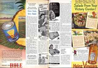 Better Homes & Gardens June 1943 Magazine Article: Cheese Treats, Berry Finales