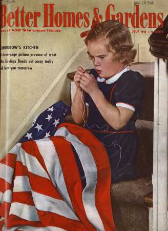 Better Homes & Gardens July 1943 Magazine Cover