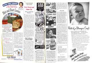 Better Homes & Gardens July 1943 Magazine Article: Frosty Desserts and Summer Pies