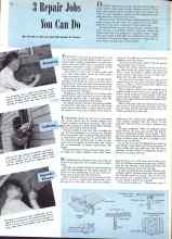 Better Homes & Gardens August 1943 Magazine Article: 3 Repair Jobs You Can Do