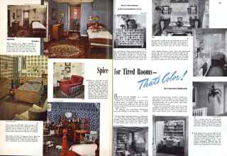 Better Homes & Gardens August 1943 Magazine Article: Spice for Tired Rooms-Thats' Color!