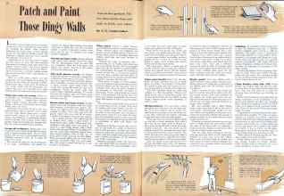 Better Homes & Gardens August 1943 Magazine Article: Patch and Paint Those Dingy Walls