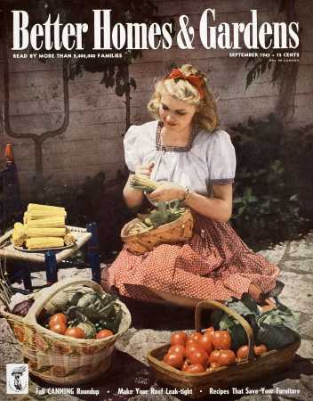 Better Homes & Gardens September 1943 Magazine Cover
