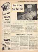 Better Homes & Gardens September 1943 Magazine Article: How to Keep Your Baby Well