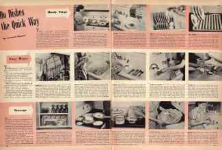 Better Homes & Gardens September 1943 Magazine Article: Do Dishes the Quick Way