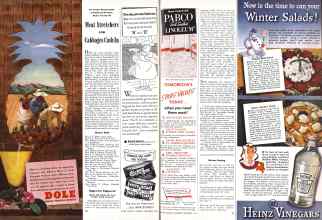 Better Homes & Gardens September 1943 Magazine Article: Meat Stretchers AND Cabbages Cash In