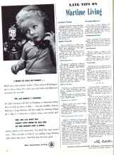 Better Homes & Gardens October 1943 Magazine Article: LATE TIPS ON Wartime Living
