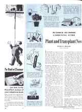 Better Homes & Gardens October 1943 Magazine Article: Plant and Transplant Now
