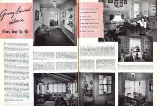 Better Homes & Gardens October 1943 Magazine Article: Ginny Simms' Home Hikes Your Spirits