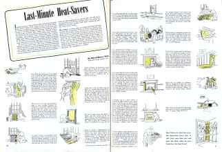 Better Homes & Gardens October 1943 Magazine Article: Last-Minute Heat-Savers