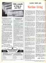 Better Homes & Gardens November 1943 Magazine Article: LATE TIPS ON Wartime Living