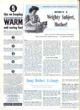 Better Homes & Gardens November 1943 Magazine Article: HERE'S A Weighty Subject Mother!