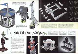 Better Homes & Gardens November 1943 Magazine Article: Santa With a Saw--That's you!