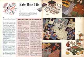 Better Homes & Gardens November 1943 Magazine Article: Packaged Gifts, Easy to Complete