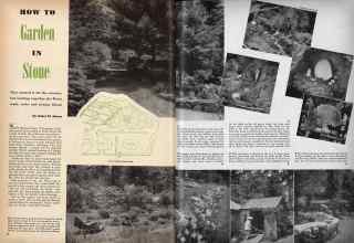 Better Homes & Gardens November 1943 Magazine Article: HOW TO Garden IN Stone
