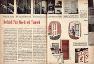 Better Homes & Gardens November 1943 Magazine Article: Refinish That Woodwork Yourself
