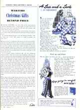 Better Homes & Gardens December 1943 Magazine Article: WARTIME Christmas Gifts BEYOND PRICE