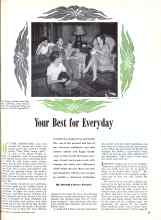 Better Homes & Gardens December 1943 Magazine Article: Your Best for Everyday