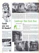 Better Homes & Gardens December 1943 Magazine Article: Landscape That Back Door