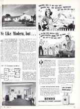 Better Homes & Gardens December 1943 Magazine Article: We Like Modern, but...