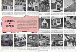 Better Homes & Gardens December 1943 Magazine Article: SCRAPBOOK OF DORMERS