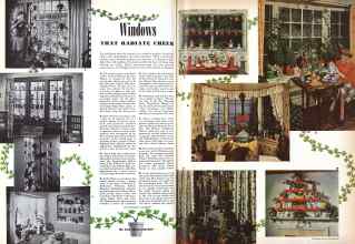 Better Homes & Gardens December 1943 Magazine Article: Windows THAT RADIATE CHEER