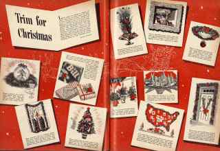 Better Homes & Gardens December 1943 Magazine Article: Trim for Christmas
