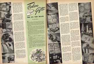 Better Homes & Gardens December 1943 Magazine Article: Token Gifts ARE ON THE BEAM