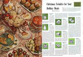 Better Homes & Gardens December 1943 Magazine Article: Christmas Twinkles for Your Holiday Meals