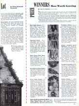 Better Homes & Gardens January 1944 Magazine Article: WINNERS Most Worth Growing PRIZE
