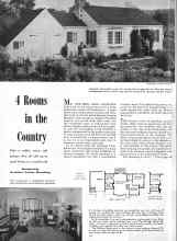 Better Homes & Gardens January 1944 Magazine Article: 4 Rooms in the Country