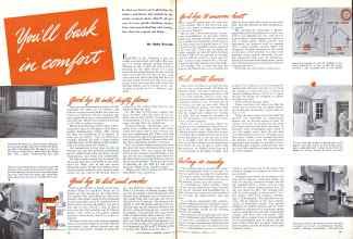 Better Homes & Gardens January 1944 Magazine Article: you'll bask in comfort
