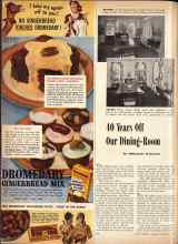 Better Homes & Gardens February 1944 Magazine Article: 40 Years Off Our Dining-Room